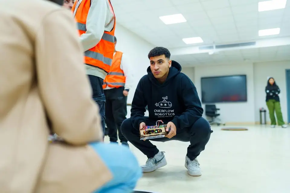 Driving a sumo robot at a competition